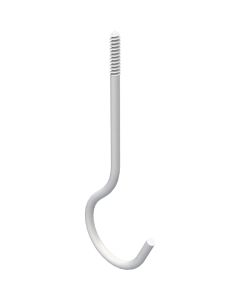 National 6 In. White Ceiling Hook