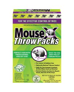 MouseX Pellet Throw Pack Mouse Killer (6-Pack)
