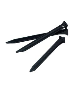 Master Mark 10 In. HDPE Black Edging Stakes (3-Pack)
