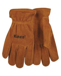 Kinco Men's Large Golden Full Suede Cowhide Work Glove