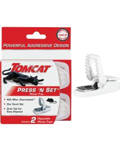 Tomcat Press 'N Set Mechanical Mouse Trap (2-Pack)