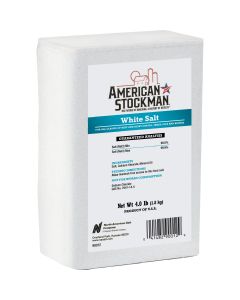 American Stockman 4 Lb. Plain White Salt Block
