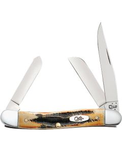 Case 6.5 BoneStag Medium Stockman 2.57 In./1.88 In./1.71 In. Folding Knife