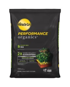 Miracle-Gro Performance Organics 1.3 Cu. Ft. 42 Lb. Raised Bed Vegetables, Fruits, Herbs Garden Soil