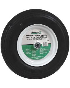 Arnold 16 x 480/400-8 In. Pneumatic Wheelbarrow Wheel with 3 In. Hub