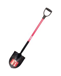 Bully Tools 33 In. Fiberglass D-Handle Round Point Shovel