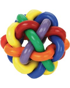 Multipet Nobbly Wobbly 4 In. Ball Dog Toy