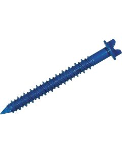 Hillman 3/16 In. x 1-1/4 In. Slotted Hex Washer Tapper Concrete Screw (25 Ct.)
