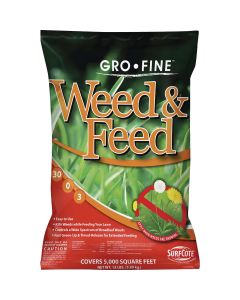 Gro-Fine Weed & Feed 13 Lb. 5000 Sq. Ft. 30-0-3 Lawn Fertilizer with Weed Killer