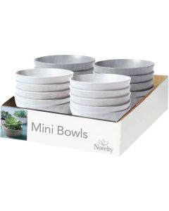 Novelty Artstone 5 In. Earth Tones Cache Pot Bowl (Assorted Colors)