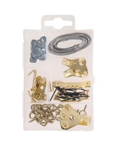 Hillman The Fastener Center Steel Heavy-Duty Picture Hanger Fastener Assortment Kit (60 Pcs.)