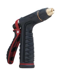 Orbit Pro Flo Metal Adjustable Rear Trigger Pistol Nozzle, Red & Black