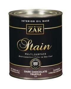 ZAR Oil-Based Wood Stain, Dark Chocolate Truffle, 1 Qt.