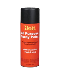 Do it 10 Oz. Flat All Purpose Spray Paint, Black