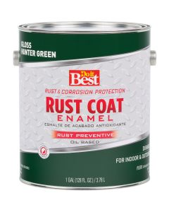 Do it Best Rust Coat Oil-Based Gloss Enamel, Hunter Green, 1 Gal.