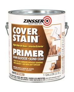 Zinsser Cover-Stain VOC High Hide Oil-Base Interior/Exterior Stain Blocker Primer, White, 1 Gal.