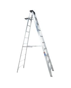Werner 10 Ft. Aluminum Step Ladder with 300 Lb. Load Capacity Type IA Ladder Rating