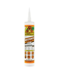 Gorilla 9 Oz. Clear Max Strength Construction Adhesive