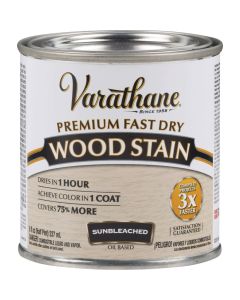 Varathane Fast Dry Sunbleached Wood Urethane Modified Alkyd Interior Wood Stain, 1/2 Pt.