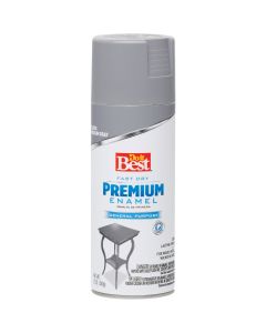 Do it Best Premium Enamel 12 Oz. Gloss Spray Paint, Medium Gray