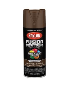 Krylon Fusion All-In-One 12 Oz. Metallic Spray Paint, Dark Copper