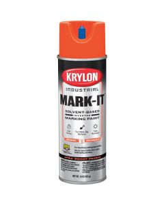 Krylon Mark-It 730608 Industrial SB APWA Bright Orange Inverted Marking Paint