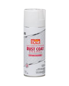 Do it Best Rust Coat Enamel Gloss White 12 Oz. Anti-Rust Spray Paint