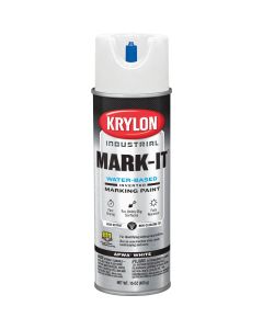 Krylon Mark-It 731608 Industrial WB APWA Brilliant White Inverted Marking Paint