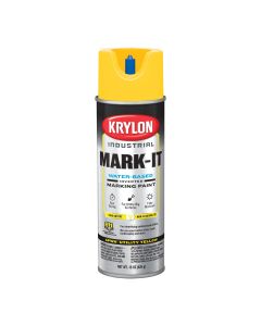 Krylon Mark-It 731708 Industrial WB APWA Utility Yellow Inverted Marking Paint