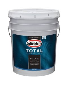 Glidden Total Interior Paint + Primer Semi-Gloss White & Pastel Base 5 Gallon Pail