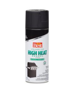 Do it Best Flat Black 12 Oz. High Heat Spray Paint
