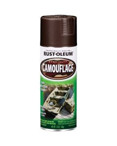 Rust-Oleum Camouflage 12 Oz. Flat Spray Paint, Earth Brown