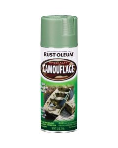 Rust-Oleum Camouflage 12 Oz. Flat Spray Paint, Army Green