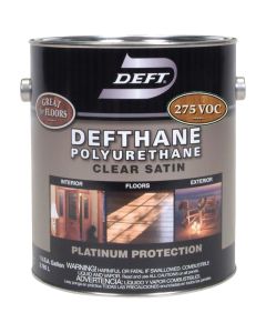Deft Defthane VOC Satin Clear Interior/Exterior Polyurethane, 1 Gal.