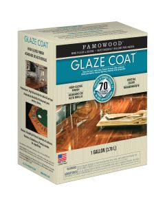 FAMOWOOD GLAZE COAT 128 Oz. High-Gloss Pour On Finish