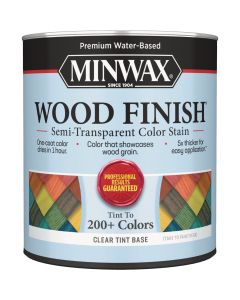 Minwax Wood Finish Semi-Transparent Color Stain, Clear Tint Base, 1 Qt.