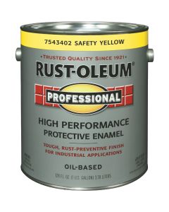 Rust-Oleum Professional Industrial Enamel, Safety Yellow, 1 Gal.