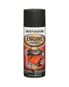 Rust-Oleum Stops Rust 12 Oz. Flat Black Engine Enamel Spray Paint