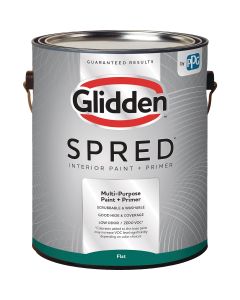 Glidden Spred Interior Paint + Primer Flat Midtone Base 1 Gallon