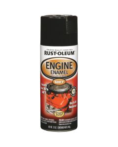 Rust-Oleum Stops Rust 12 Oz. Gloss Black Engine Enamel Spray Paint