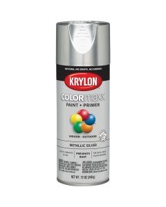 Krylon ColorMaxx 11 Oz. Metallic Gloss Spray Paint, Silver
