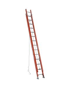 Werner 28 Ft. Fiberglass Extension Ladder with 300 Lb. Load Capacity Type IA Duty Rating