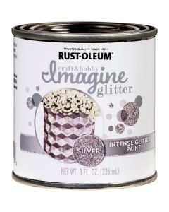 Rust-Oleum Imagine Craft & Hobby 8 Oz. Intense Silver Glitter Paint