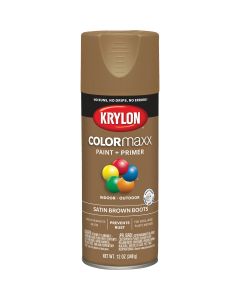 Krylon ColorMaxx 12 Oz. Satin Spray Paint, Brown Boots