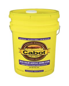 Cabot Solid Color Acrylic Siding Exterior Stain, Neutral Base, 5 Gal.