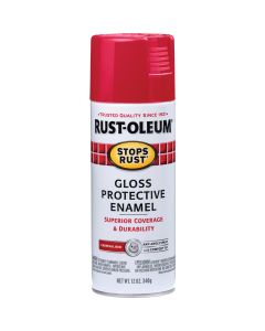 Rust-Oleum Stops Rust Carnival Red Gloss 12 Oz. Anti-Rust Spray Paint