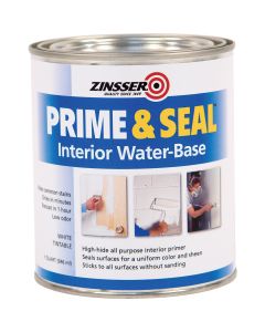Zinsser Interior Prime & Seal Water-Based Primer, White, 1 Qt.
