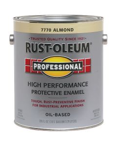 Rust-Oleum Professional Oil Based Gloss Protective Rust Control Enamel, Almond, 1 Gal.