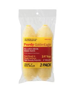 Purdy Golden Eagle 6-1/2 In. x 3/4 In. Mini Knit Fabric Roller Cover (2-Pack)