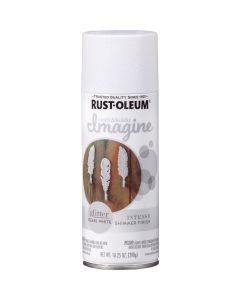 Rust-Oleum Imagine Craft & Hobby 10.25 Oz. Intense White Glitter Spray Paint